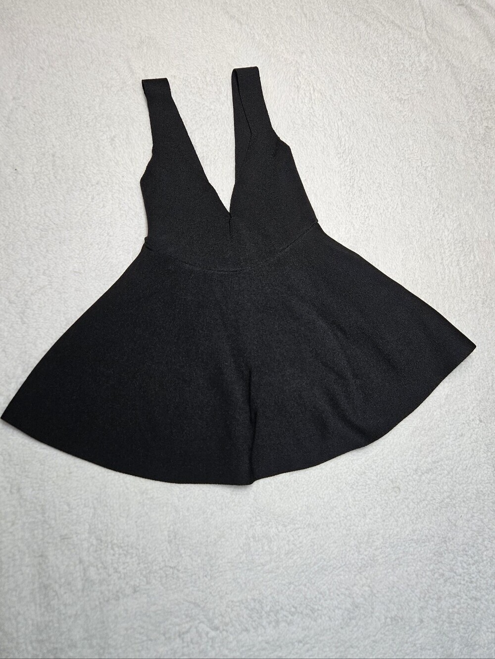 Mango Fine Knit Peplum Top